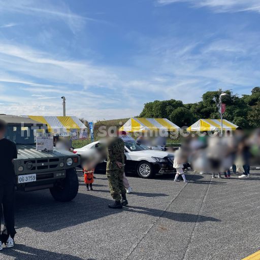 働く車の展示コーナー